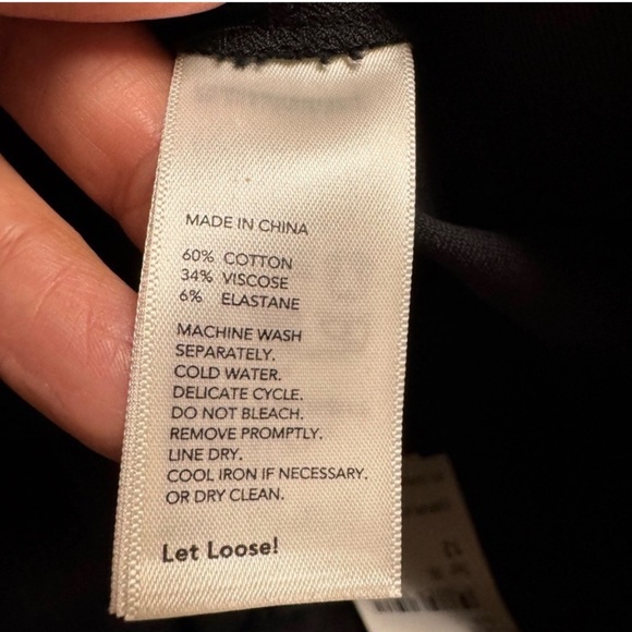 NEW Kate Spade Saturday The Pipeline Pants Size 12 Black Neutral Office Casual - Picture 7 of 10